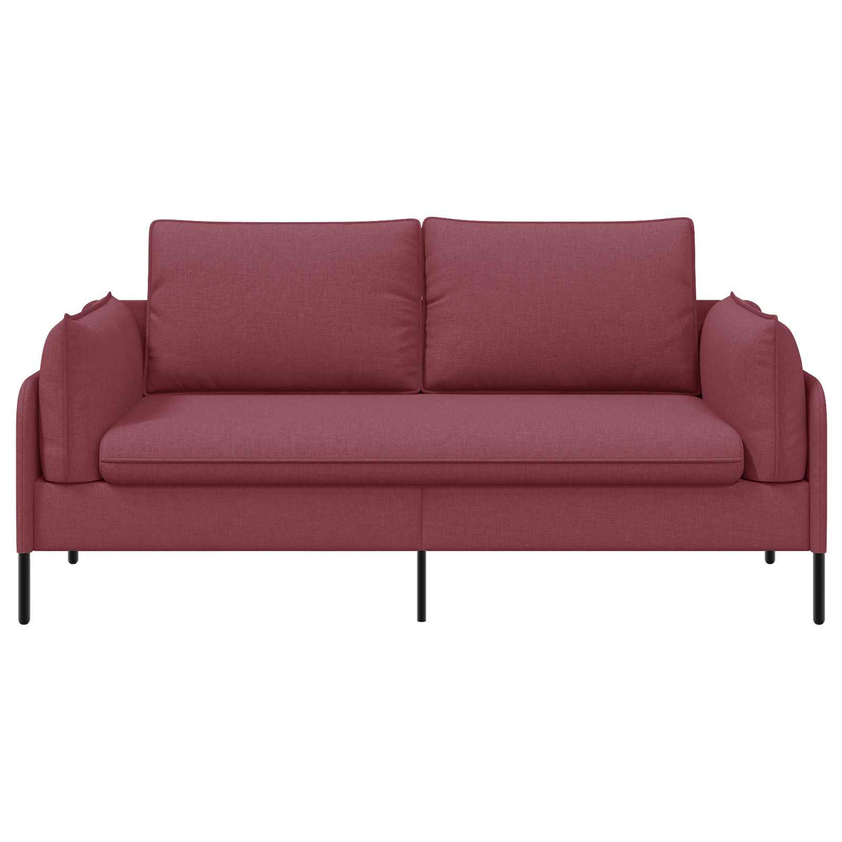 vidaXL 2-Seater Sofa Wine Red 188 x 81 x 89 cm Fabric 3