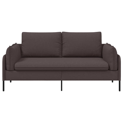 vidaXL 2-Seater Sofa Dark Brown 188 x 81 x 89 cm Fabric 3