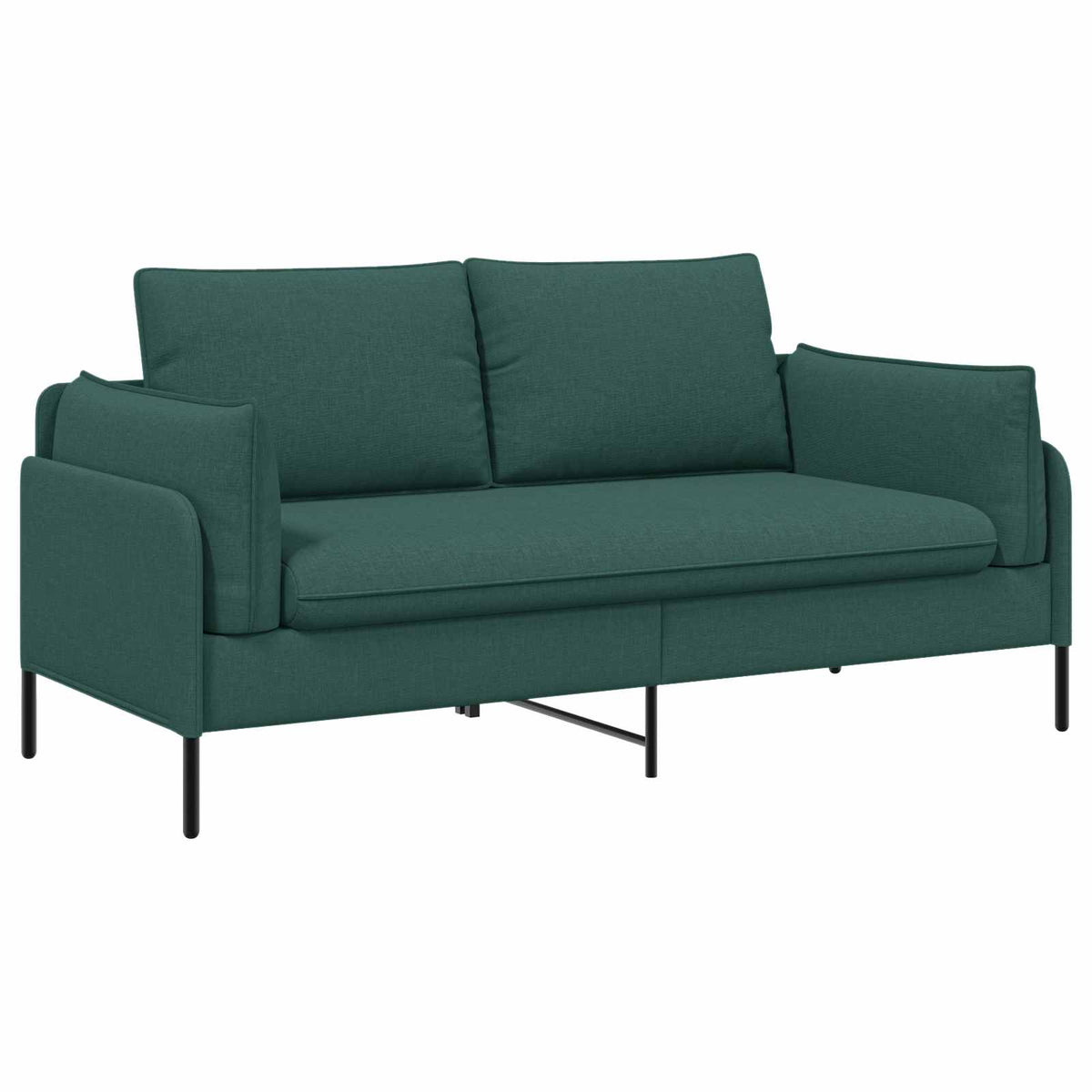 vidaXL 2-Seater Sofa Dark Green 188 x 81 x 89 cm Fabric 2