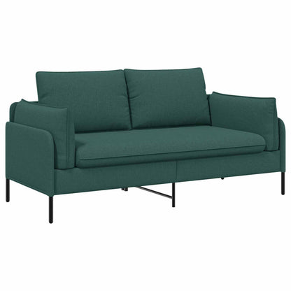 vidaXL 2-Seater Sofa Dark Green 188 x 81 x 89 cm Fabric 2