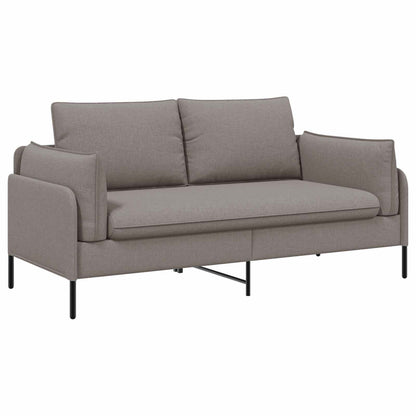vidaXL 2-Seater Sofa Taupe 188 x 81 x 89 cm Fabric 2