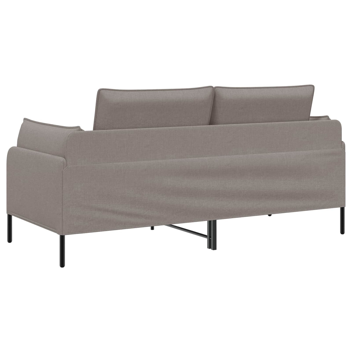 vidaXL 2-Seater Sofa Taupe 188 x 81 x 89 cm Fabric 5