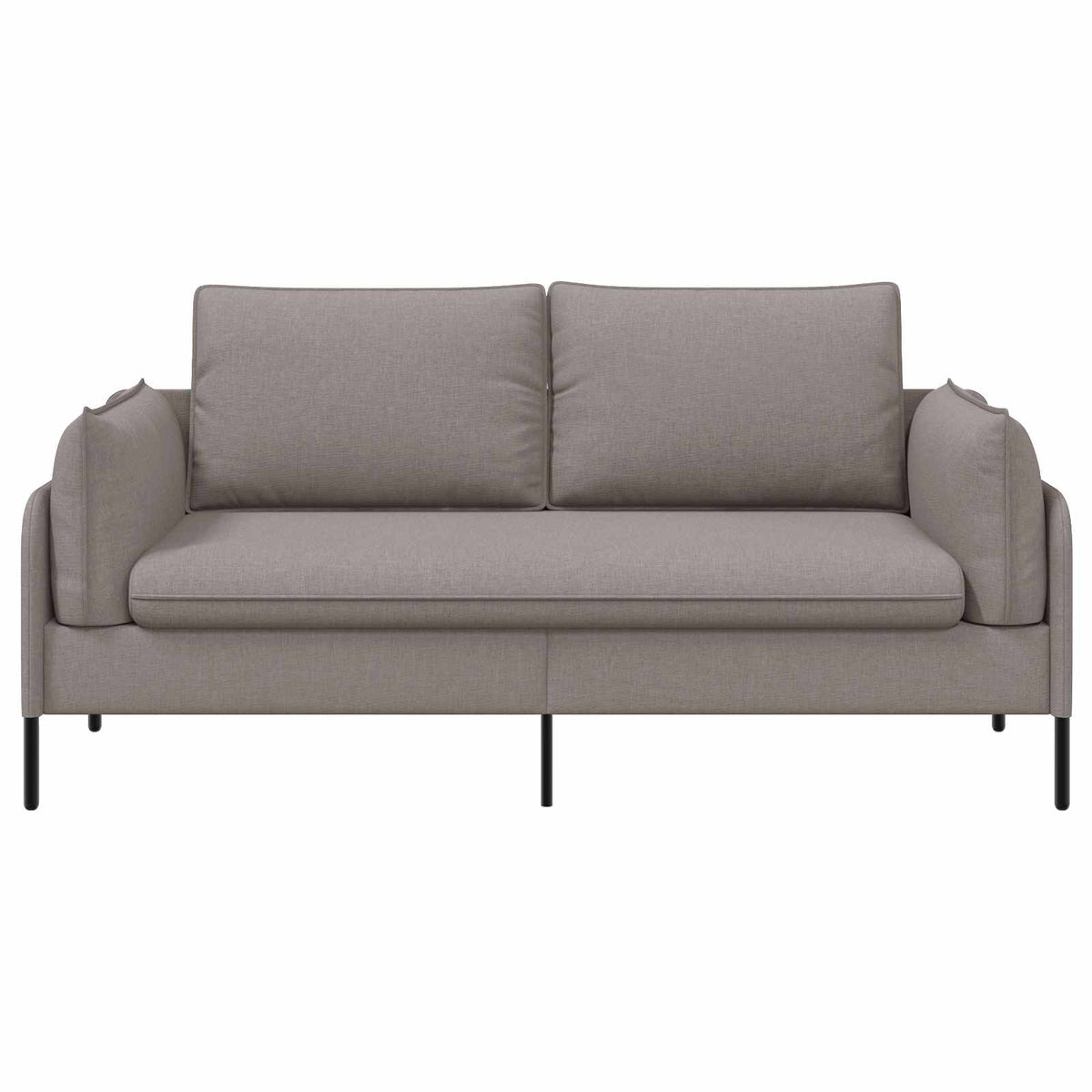 vidaXL 2-Seater Sofa Taupe 188 x 81 x 89 cm Fabric 3