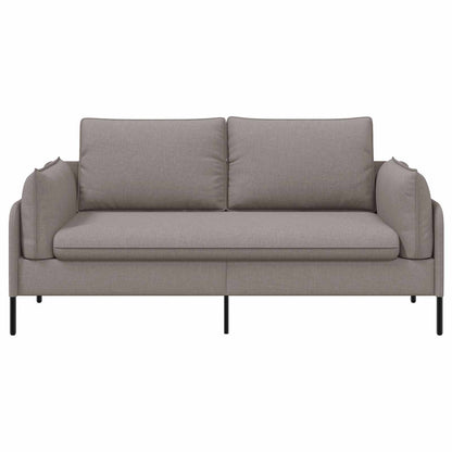 vidaXL 2-Seater Sofa Taupe 188 x 81 x 89 cm Fabric 3