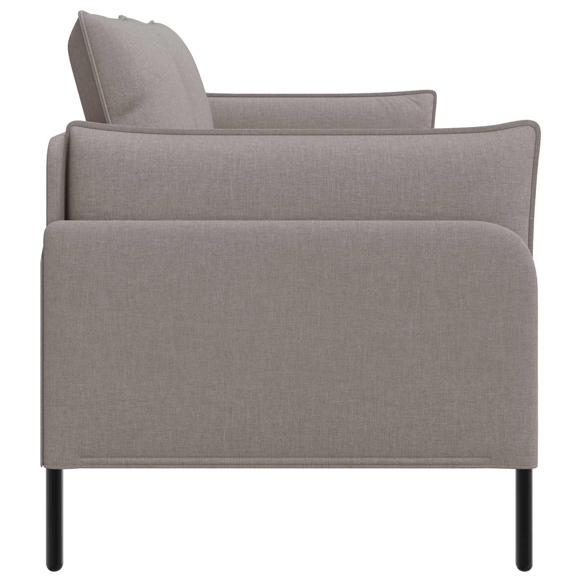 vidaXL 2-Seater Sofa Taupe 188 x 81 x 89 cm Fabric 4
