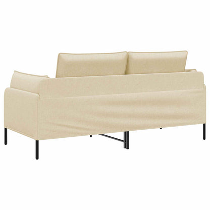 vidaXL 2-Seater Sofa Cream 188 x 81 x 89 cm Fabric 5