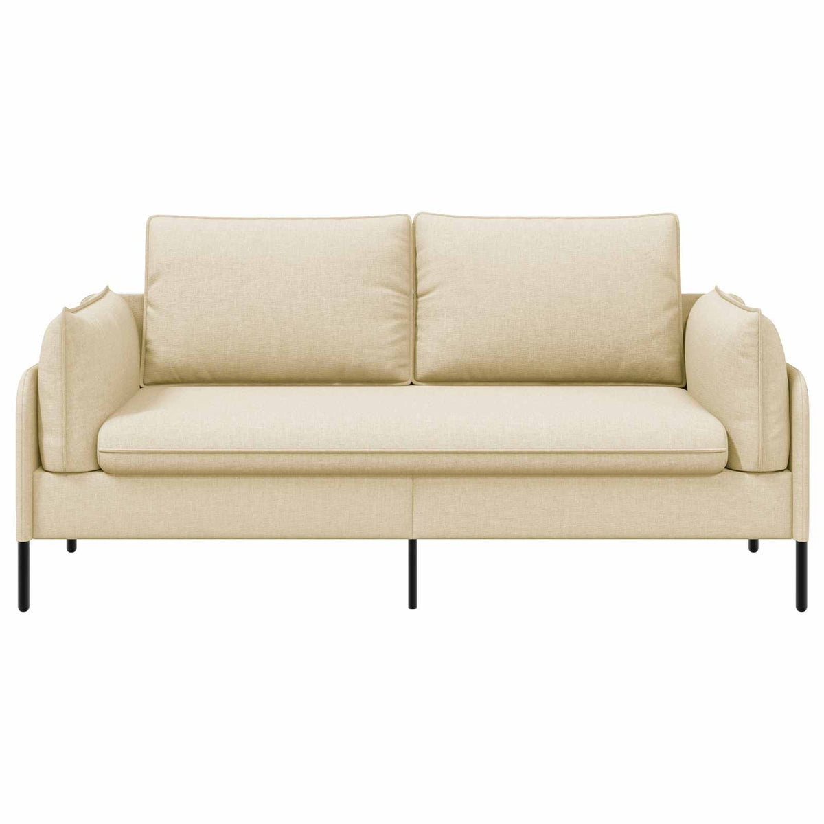 vidaXL 2-Seater Sofa Cream 188 x 81 x 89 cm Fabric 3