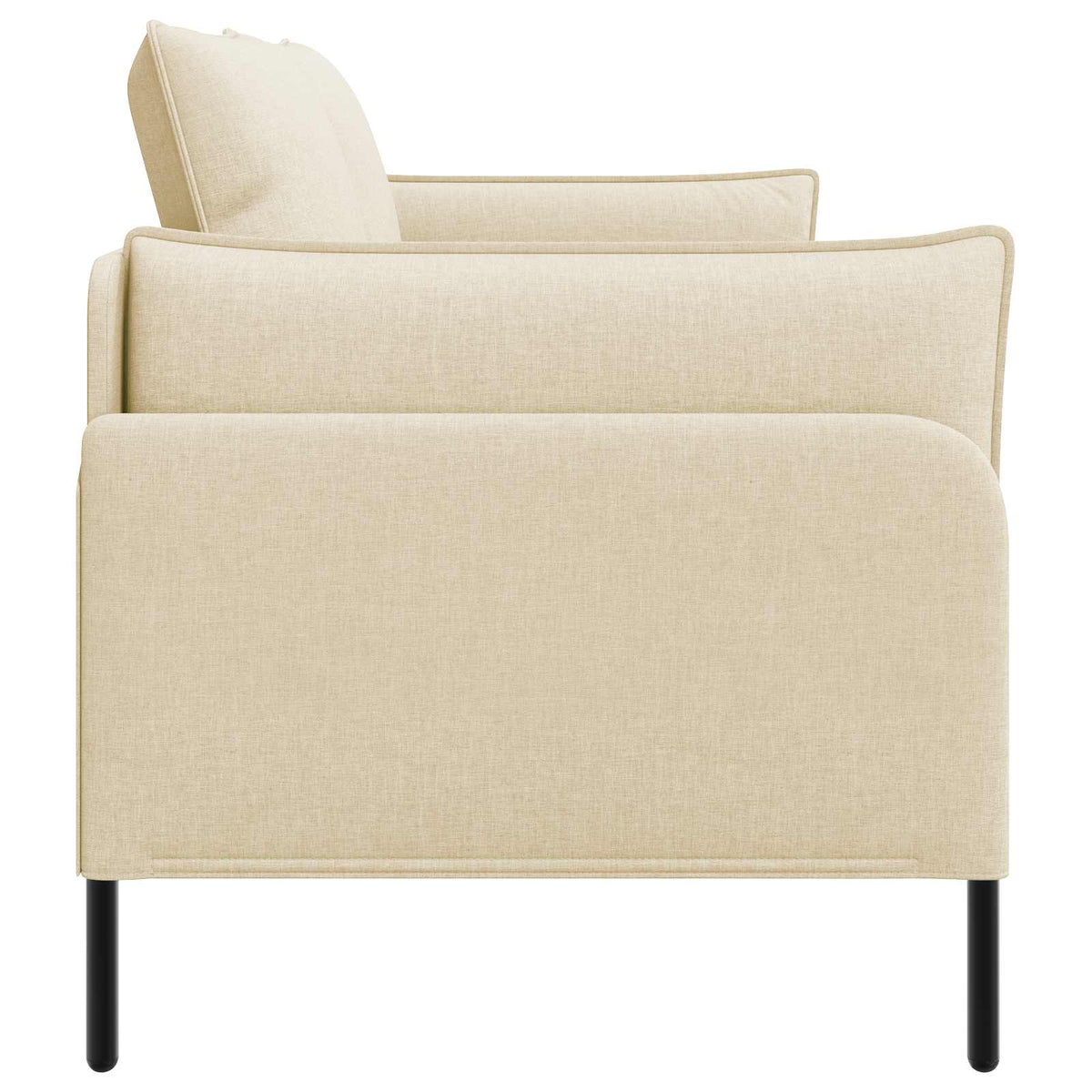vidaXL 2-Seater Sofa Cream 188 x 81 x 89 cm Fabric 4