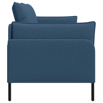 vidaXL 2-Seater Sofa Blue 188 x 81 x 89 cm Fabric 4