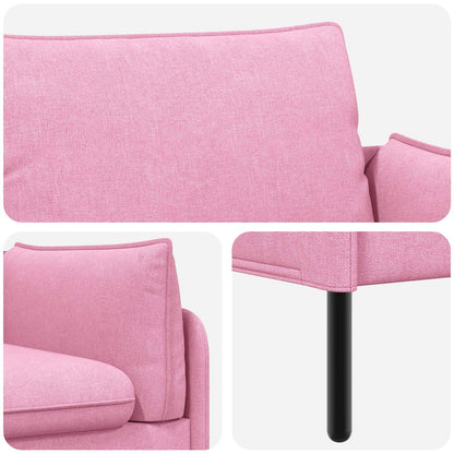 vidaXL 2-Seater Sofa Pink 188 x 81 x 89 cm Fabric 6