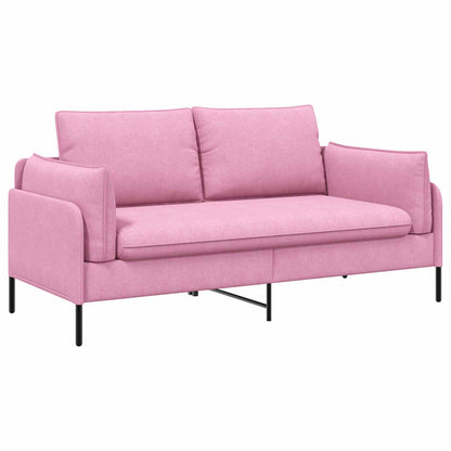 vidaXL 2-Seater Sofa Pink 188 x 81 x 89 cm Fabric 2