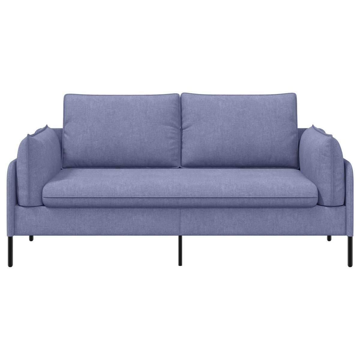 vidaXL 2-Seater Sofa Jeans Blue 188 x 81 x 89 cm Fabric 3