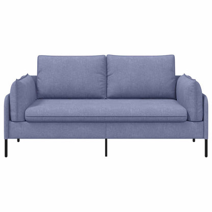vidaXL 2-Seater Sofa Jeans Blue 188 x 81 x 89 cm Fabric 3