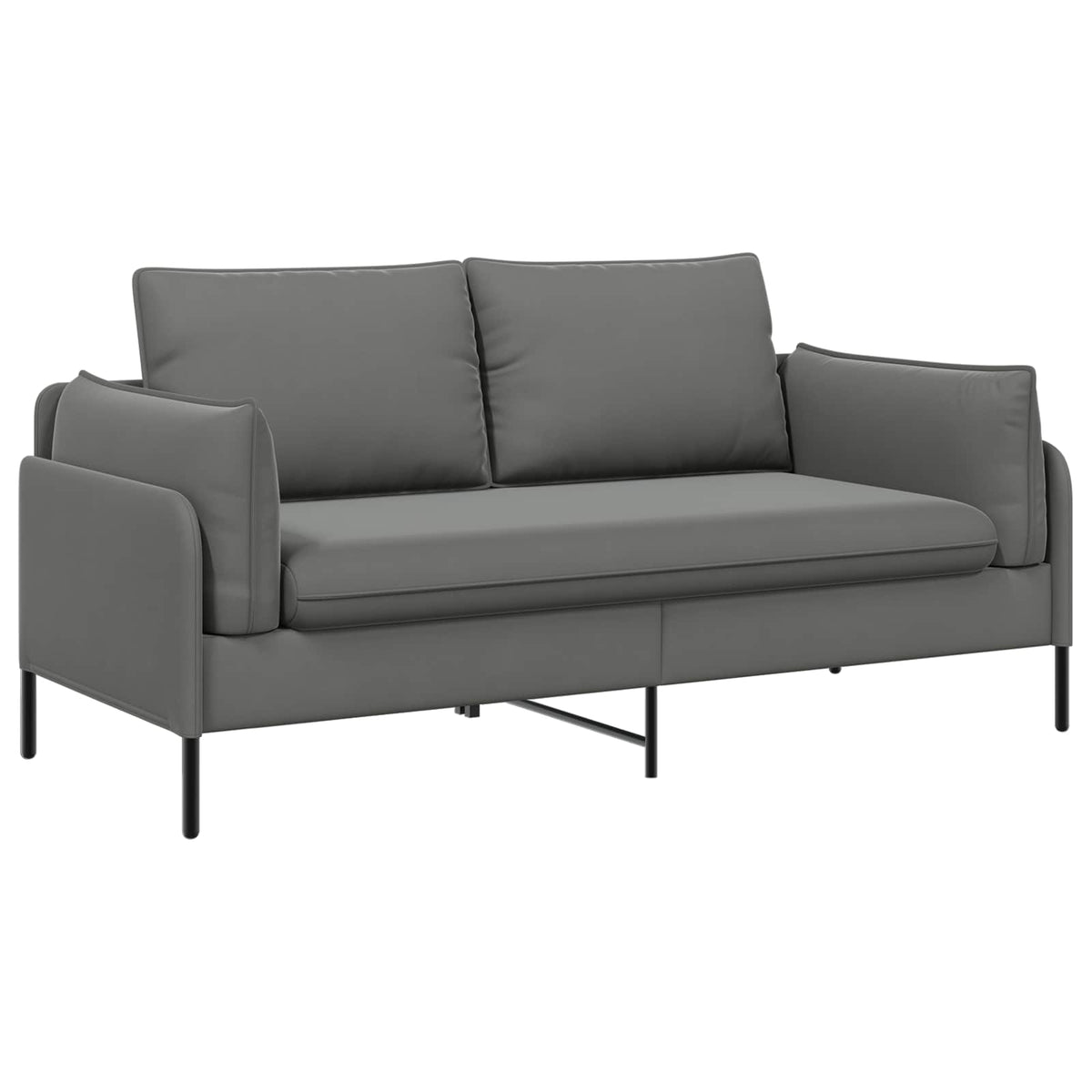 vidaXL 2-Seater Sofa 2-Seater Dark Grey 188 x 81 x 89 cm Velvet 2
