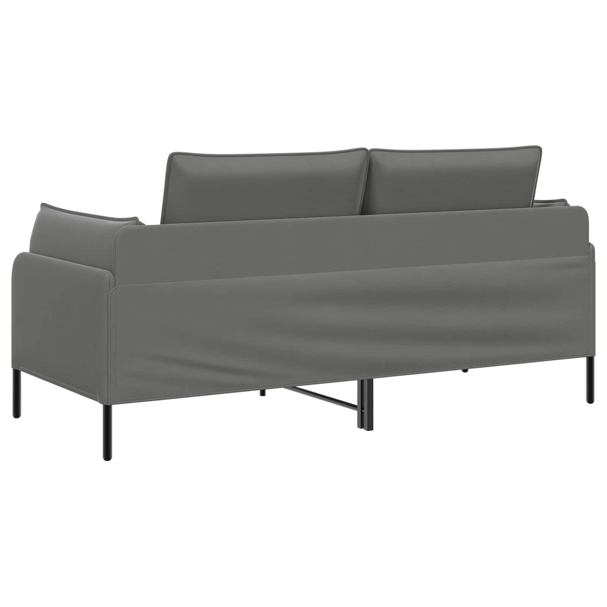 vidaXL 2-Seater Sofa 2-Seater Dark Grey 188 x 81 x 89 cm Velvet 5