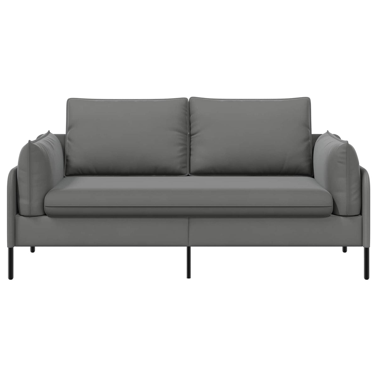 vidaXL 2-Seater Sofa 2-Seater Dark Grey 188 x 81 x 89 cm Velvet 3