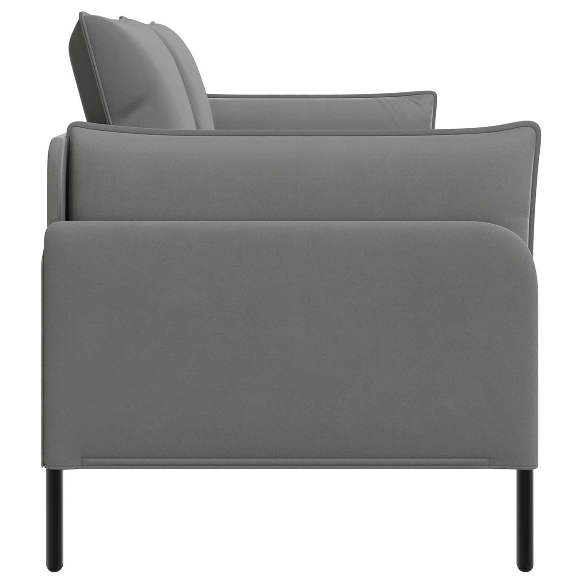 vidaXL 2-Seater Sofa 2-Seater Dark Grey 188 x 81 x 89 cm Velvet 4