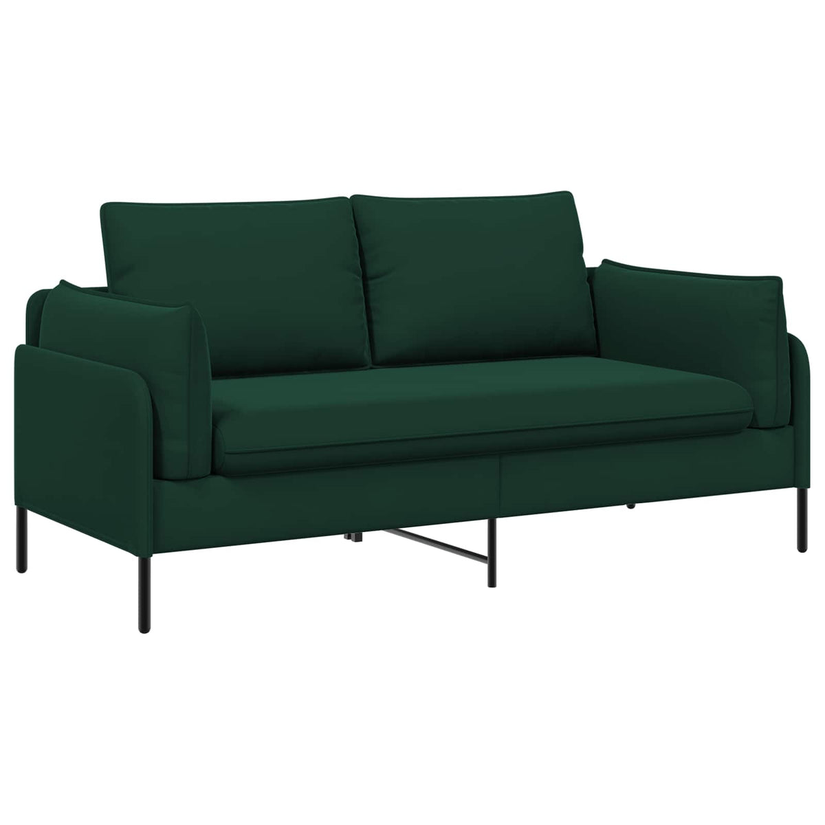 vidaXL 2-Seater Sofa 2-Seater Dark Green 188 x 81 x 89 cm Velvet 2