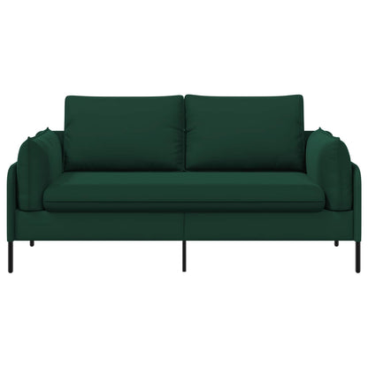 vidaXL 2-Seater Sofa 2-Seater Dark Green 188 x 81 x 89 cm Velvet 3