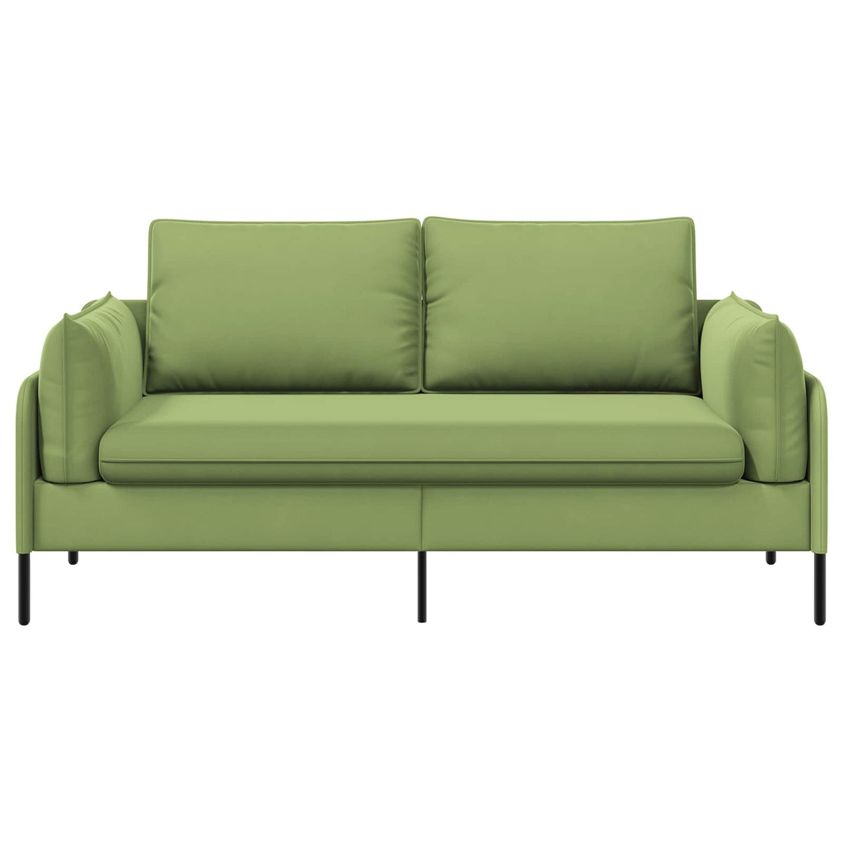 vidaXL 2-Seater Sofa 2-Seater Light Green 188 x 81 x 89 cm Velvet 3