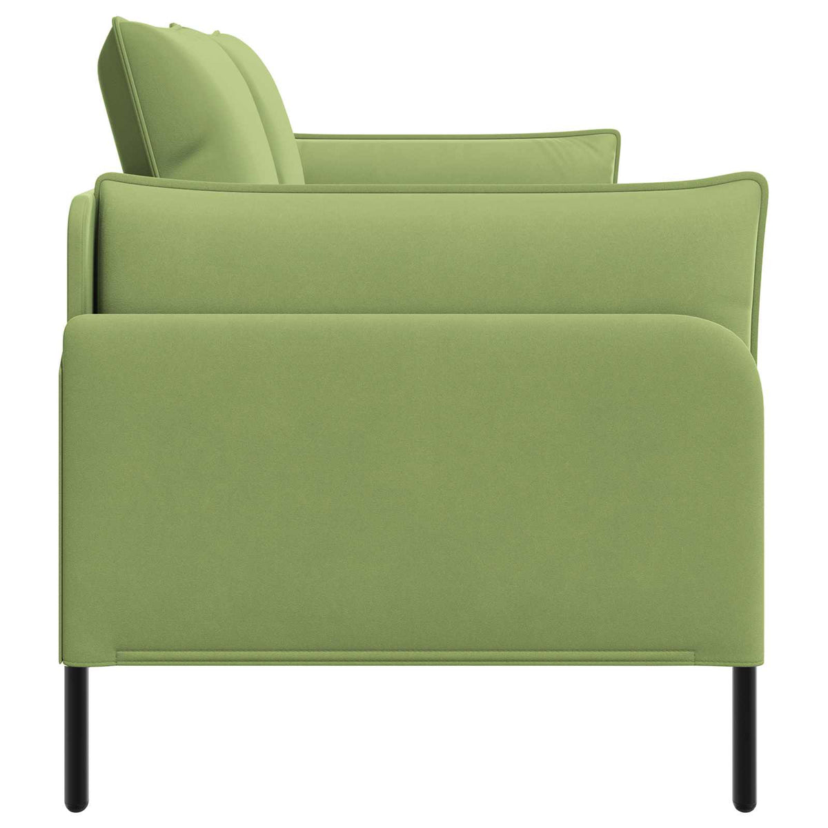 vidaXL 2-Seater Sofa 2-Seater Light Green 188 x 81 x 89 cm Velvet 4