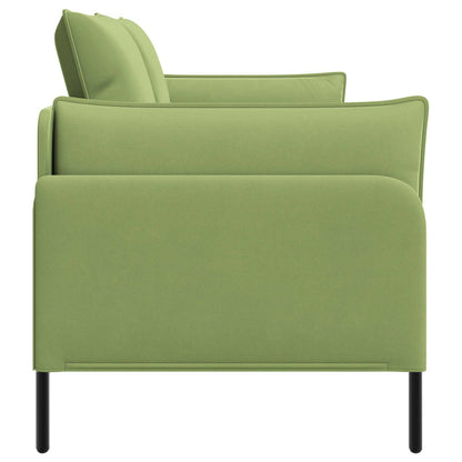 vidaXL 2-Seater Sofa 2-Seater Light Green 188 x 81 x 89 cm Velvet 4