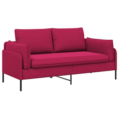 vidaXL 2-Seater Sofa 2-Seater Wine Red 188 x 81 x 89 cm Velvet 2