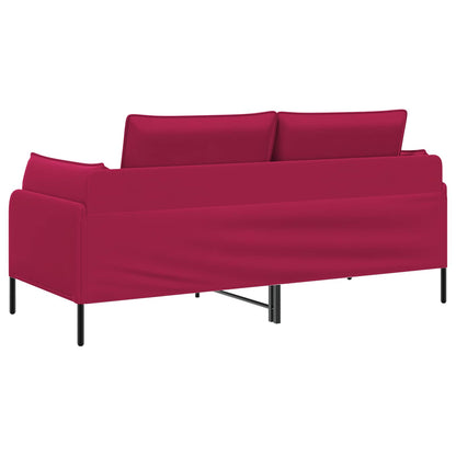 vidaXL 2-Seater Sofa 2-Seater Wine Red 188 x 81 x 89 cm Velvet 5