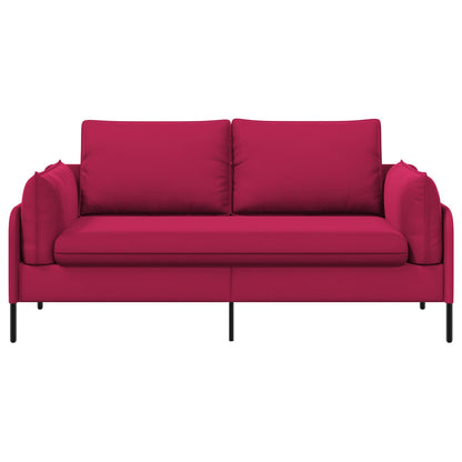 vidaXL 2-Seater Sofa 2-Seater Wine Red 188 x 81 x 89 cm Velvet 3