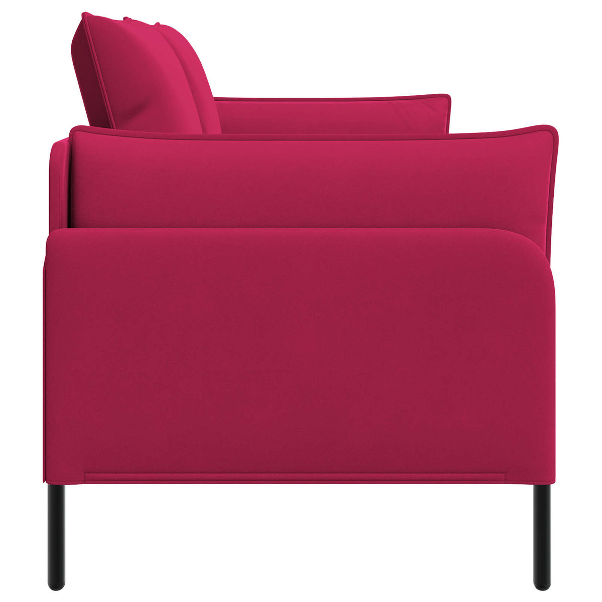 vidaXL 2-Seater Sofa 2-Seater Wine Red 188 x 81 x 89 cm Velvet 4
