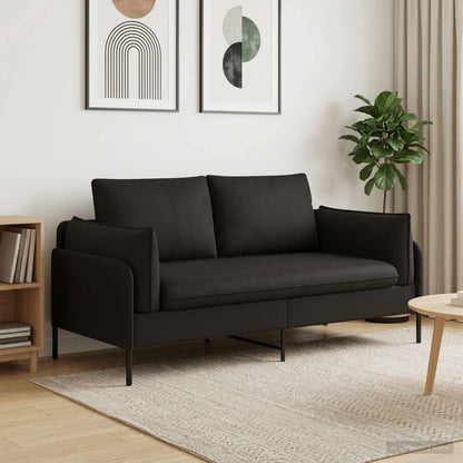 vidaXL 2-Seater Sofa 2-Seater Black 188 x 81 x 89 cm Velvet 1