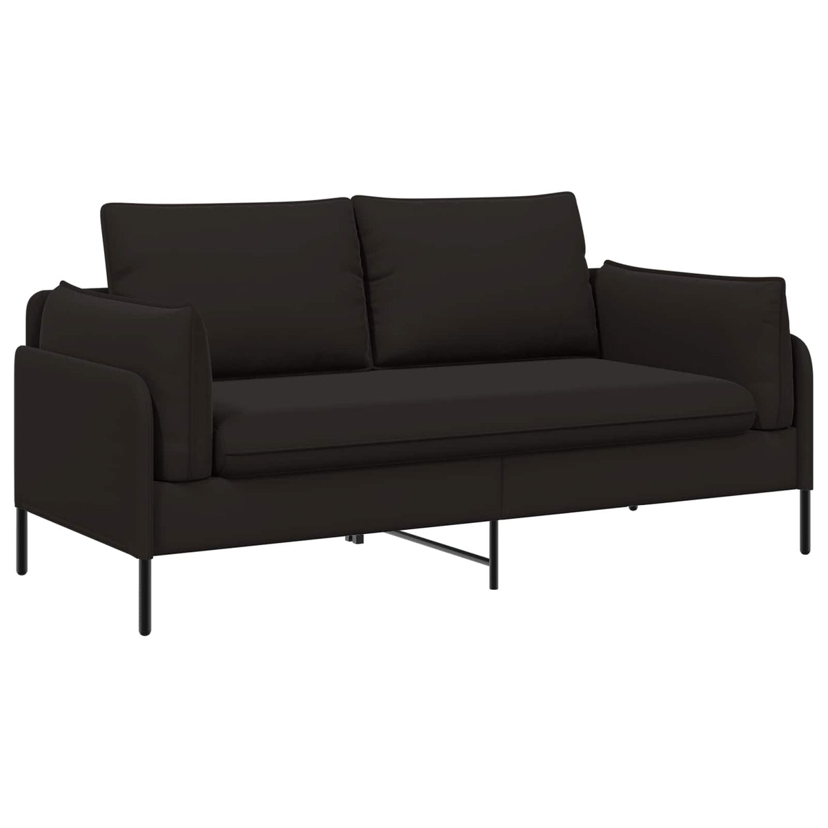 vidaXL 2-Seater Sofa 2-Seater Black 188 x 81 x 89 cm Velvet 2