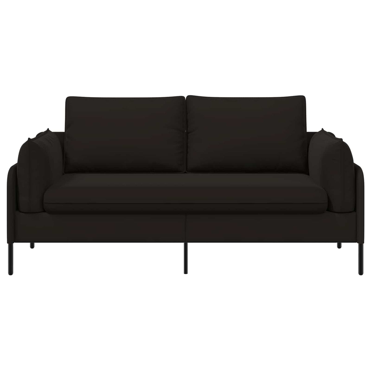 vidaXL 2-Seater Sofa 2-Seater Black 188 x 81 x 89 cm Velvet 3