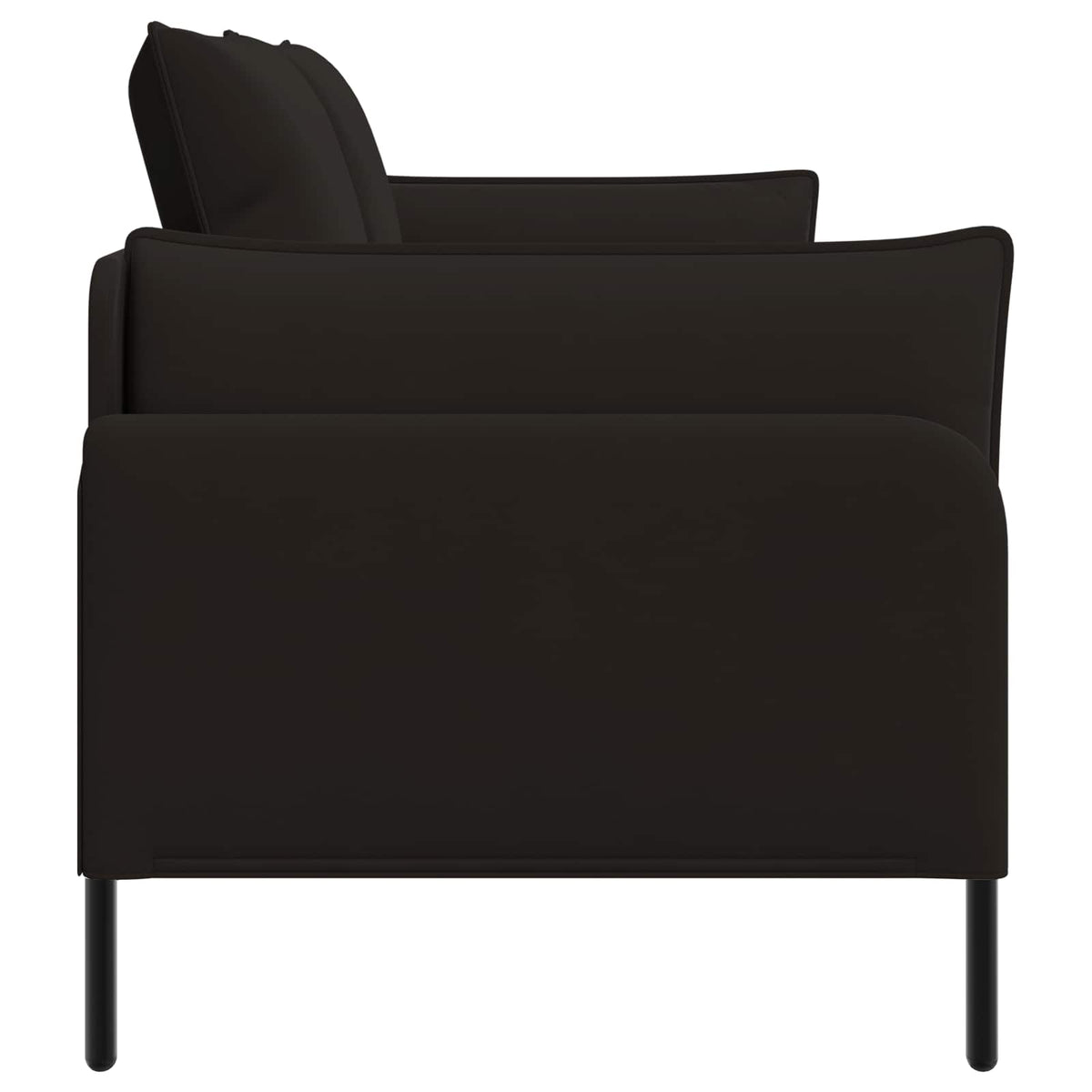 vidaXL 2-Seater Sofa 2-Seater Black 188 x 81 x 89 cm Velvet 4