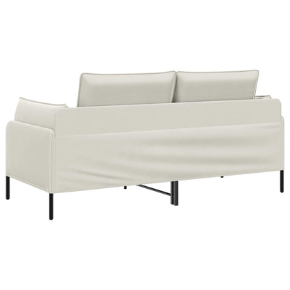 vidaXL 2-Seater Sofa 2-Seater Cream 188 x 81 x 89 cm Velvet 5