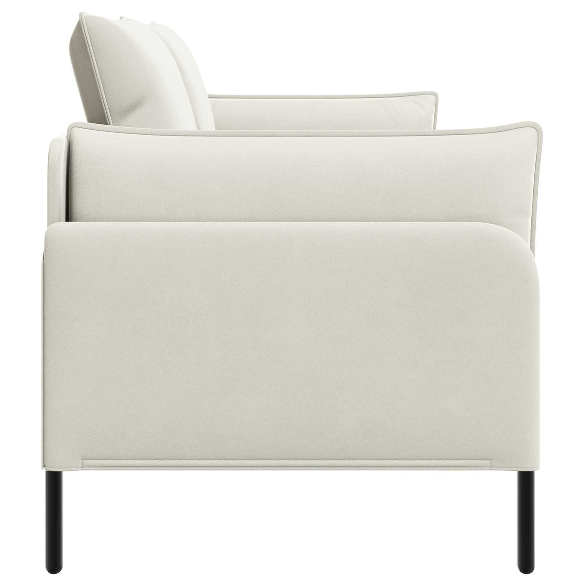 vidaXL 2-Seater Sofa 2-Seater Cream 188 x 81 x 89 cm Velvet 4