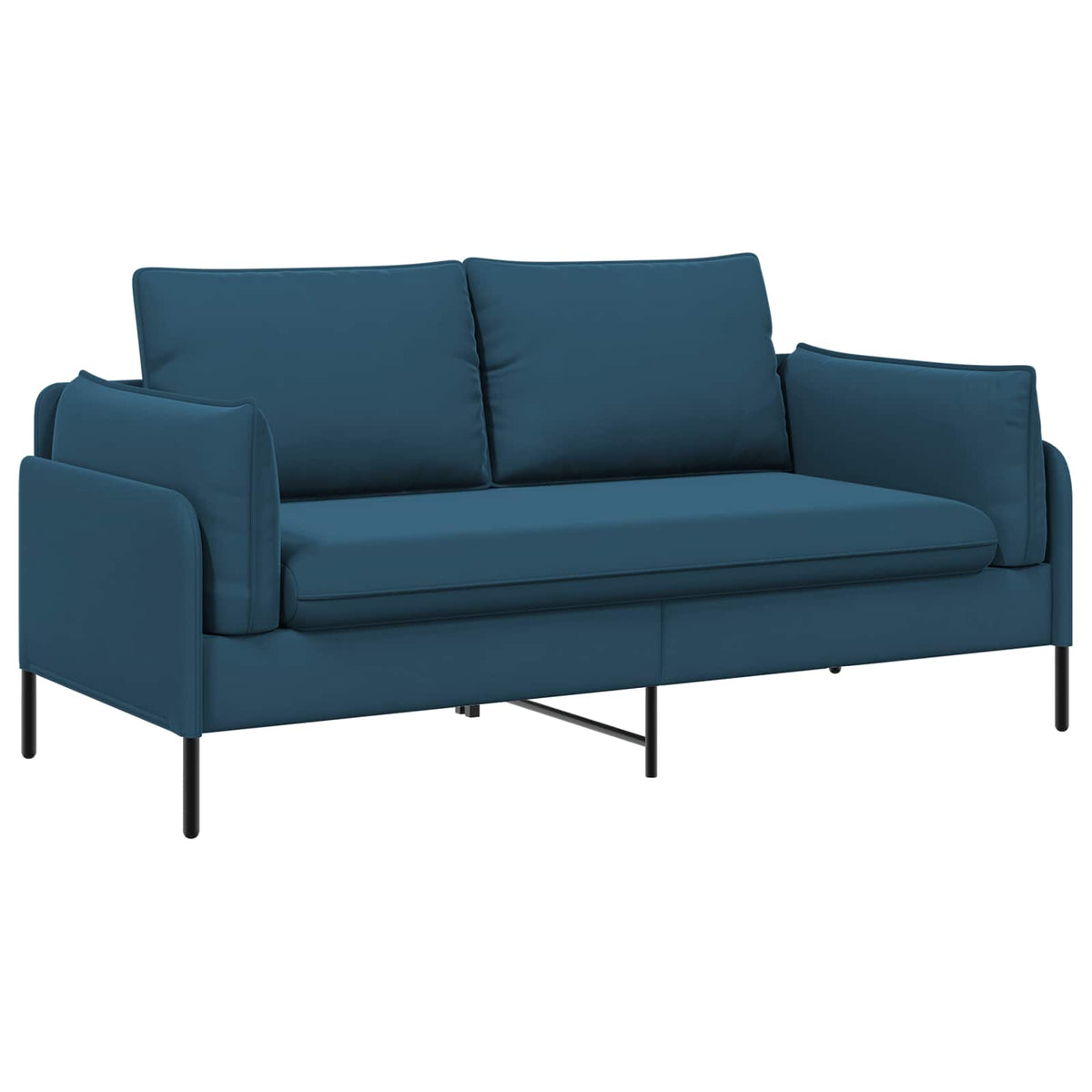vidaXL 2-Seater Sofa 2-Seater Blue 188 x 81 x 89 cm Velvet 2