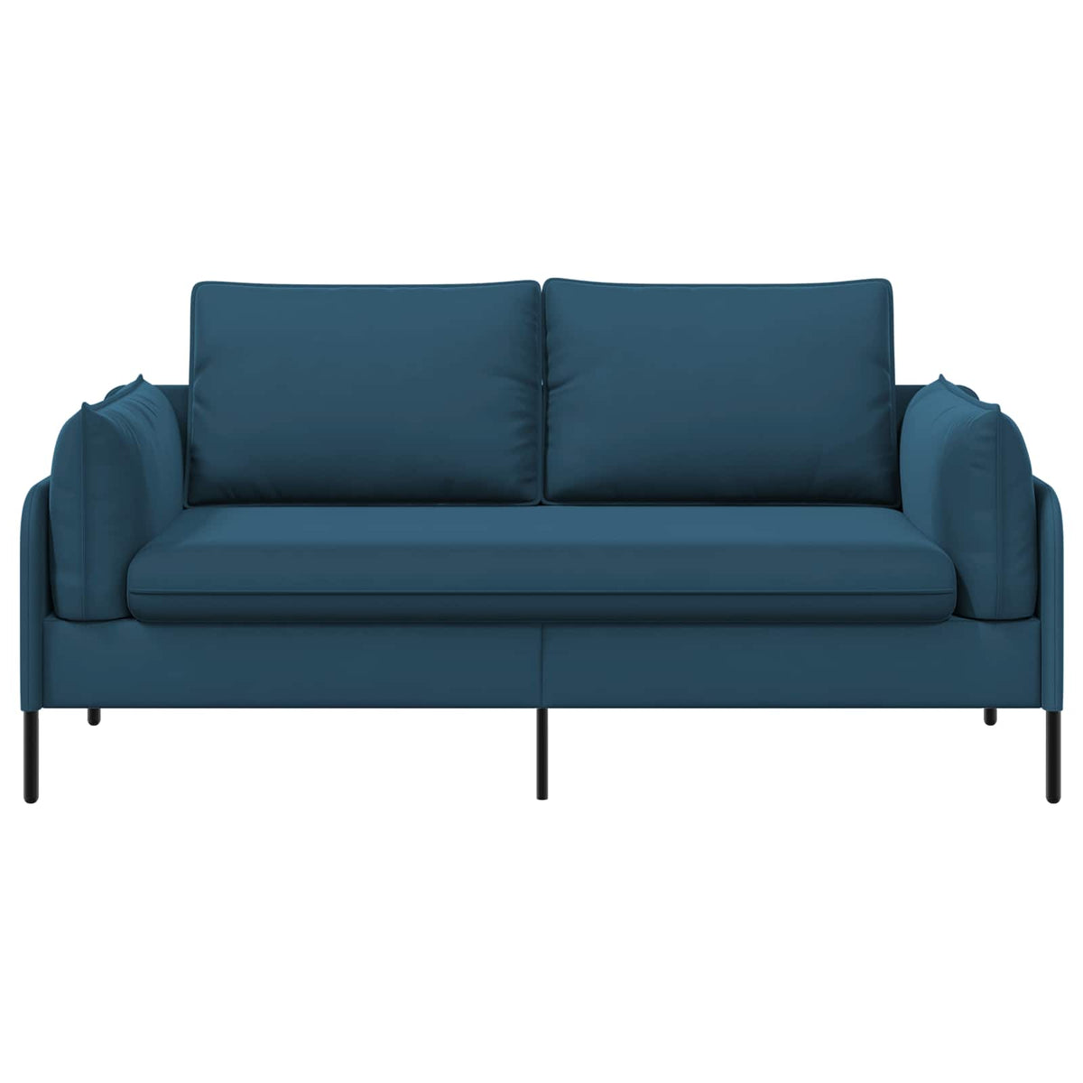 vidaXL 2-Seater Sofa 2-Seater Blue 188 x 81 x 89 cm Velvet 3