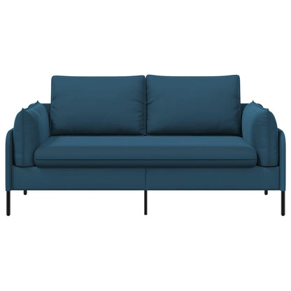 vidaXL 2-Seater Sofa 2-Seater Blue 188 x 81 x 89 cm Velvet 3