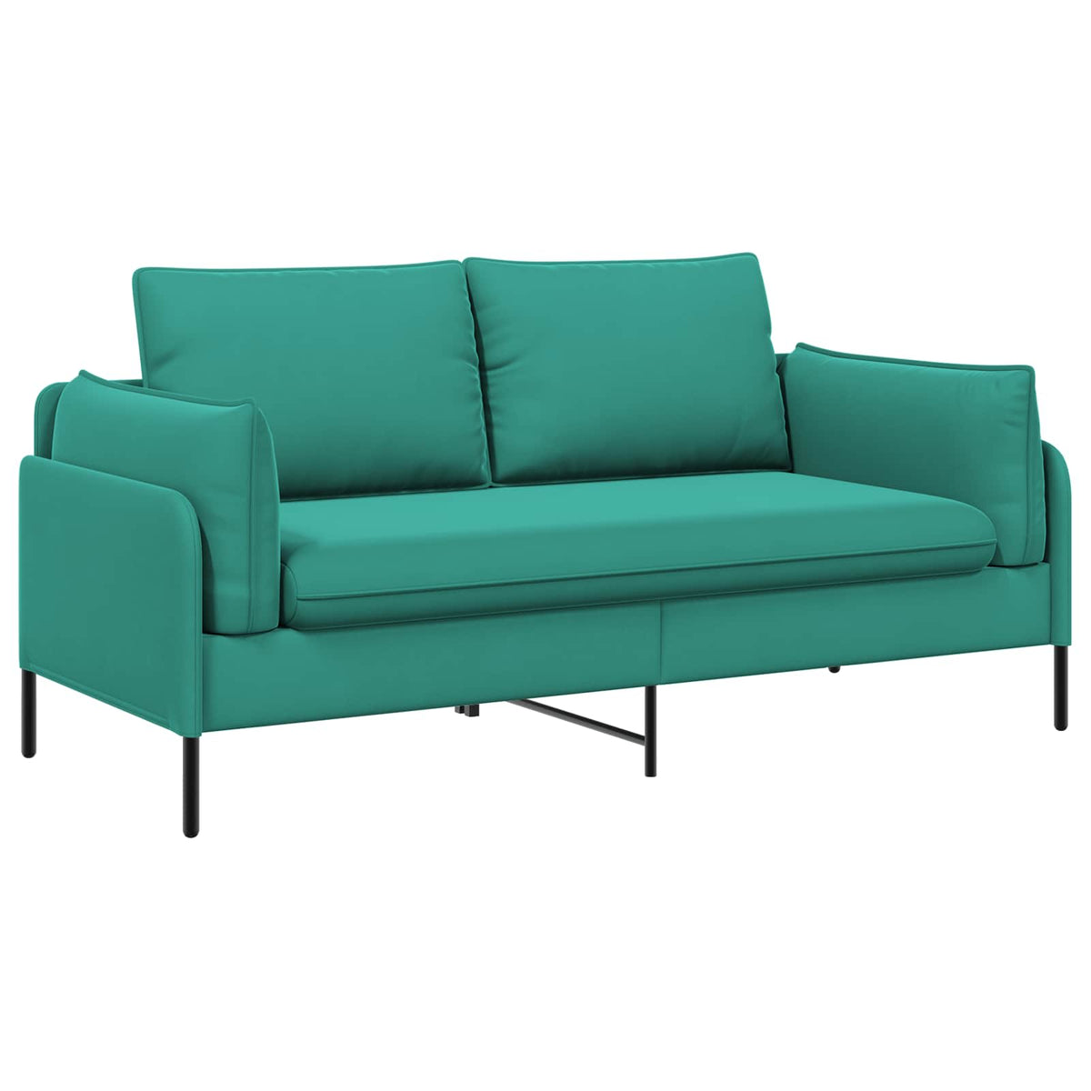 vidaXL 2-Seater Sofa 2-Seater Turquoise 188 x 81 x 89 cm Velvet 2