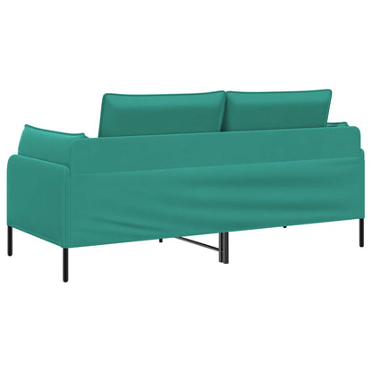 vidaXL 2-Seater Sofa 2-Seater Turquoise 188 x 81 x 89 cm Velvet 5