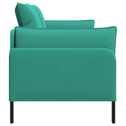 vidaXL 2-Seater Sofa 2-Seater Turquoise 188 x 81 x 89 cm Velvet 4