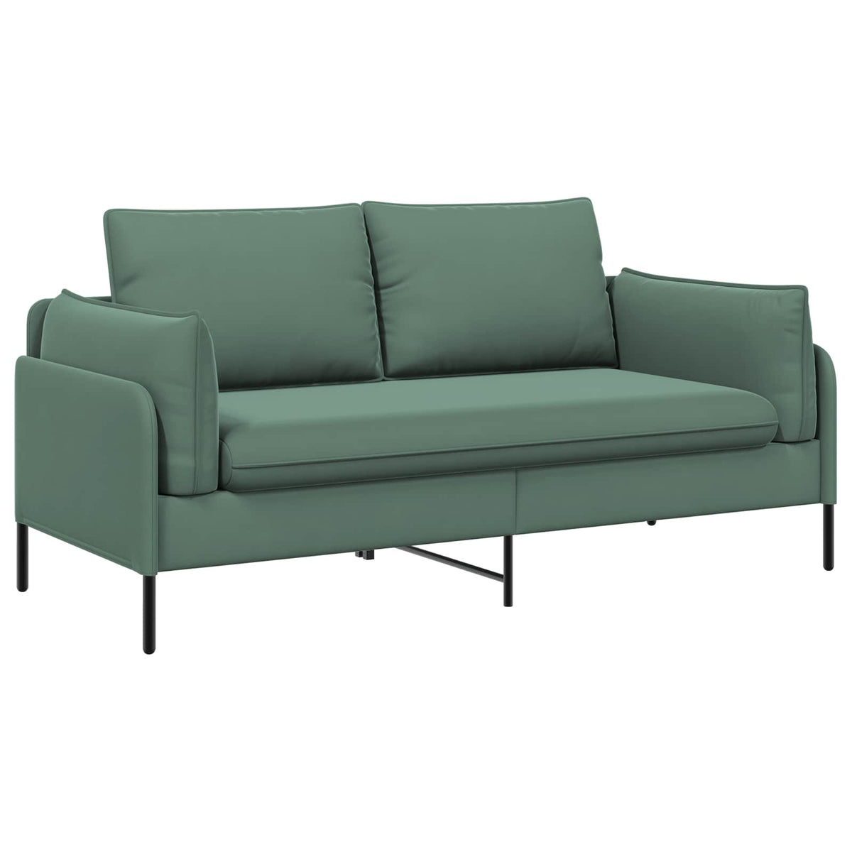 vidaXL 2-Seater Sofa Sea Green 188 x 81 x 89 cm Velvet 2