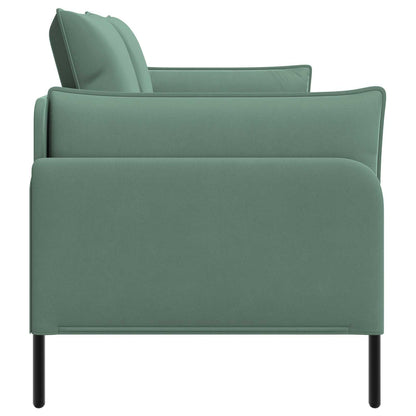 vidaXL 2-Seater Sofa Sea Green 188 x 81 x 89 cm Velvet 4