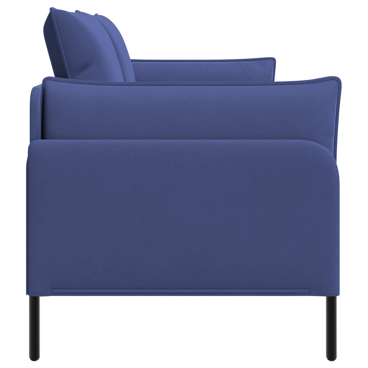 vidaXL 2-Seater Sofa 2-Seater Police Blue 188 x 81 x 89 cm Velvet 4