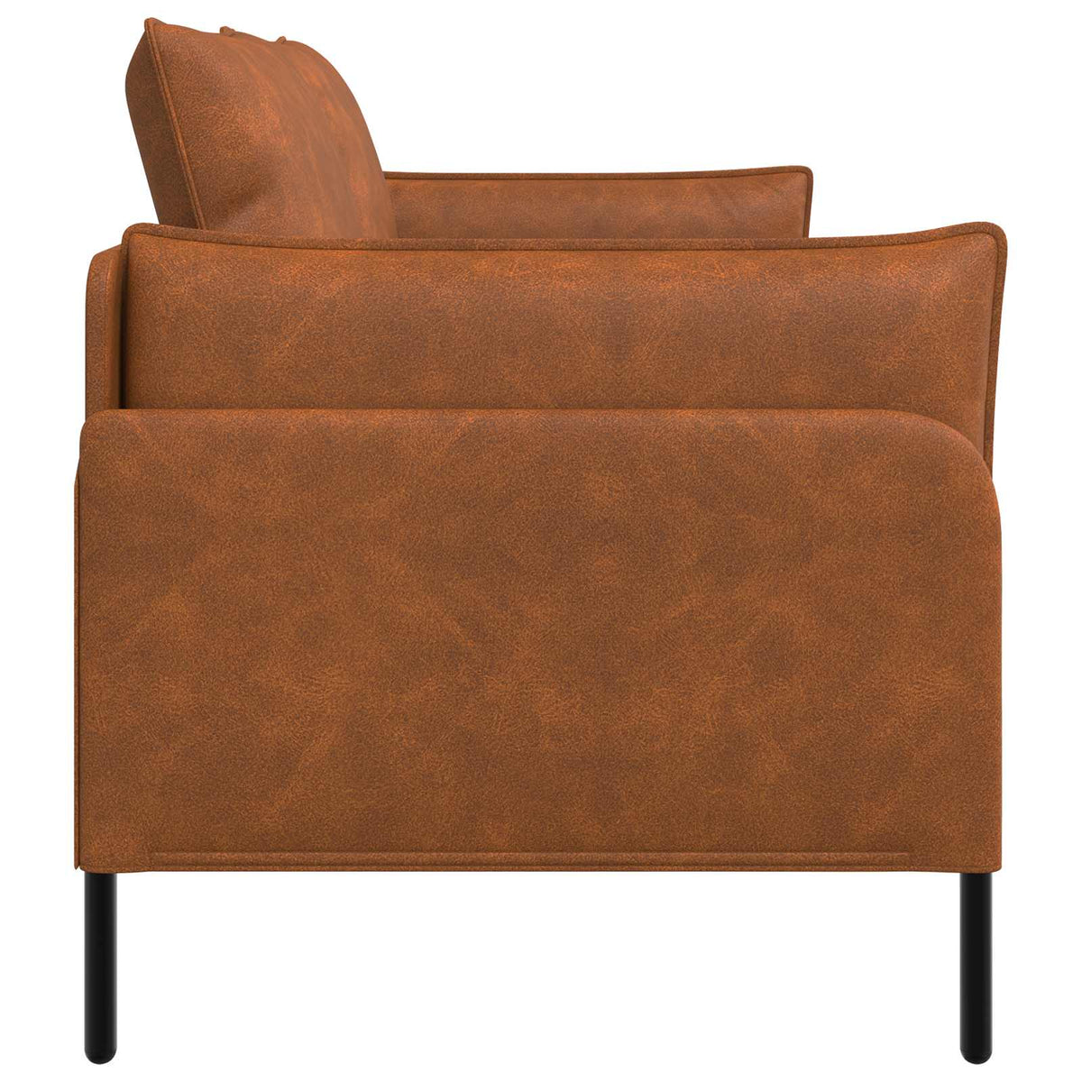 vidaXL 2-Seater Sofa Brown 188 x 81 x 89 cm Faux Leather 4