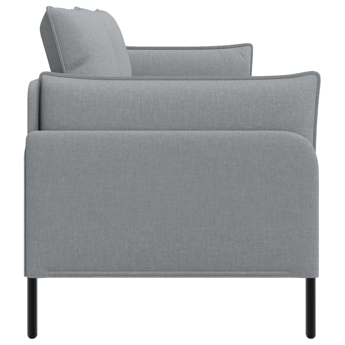 vidaXL 3-Seater Sofa Light Grey 222 x 81 x 89 cm Fabric 4