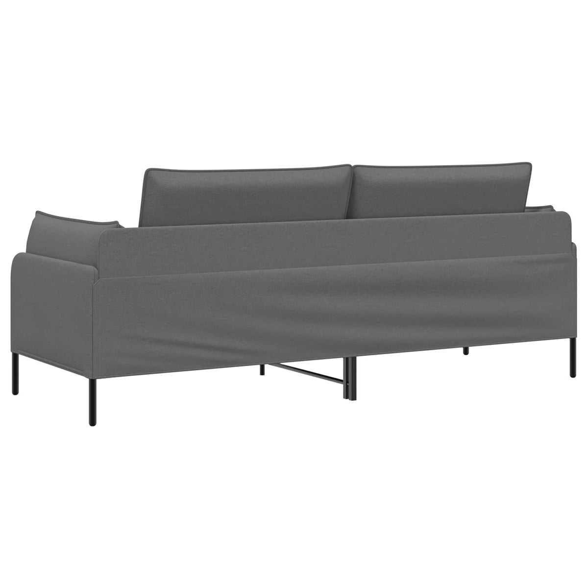 vidaXL 3-Seater Sofa Dark Grey 222 x 81 x 89 cm Fabric 5