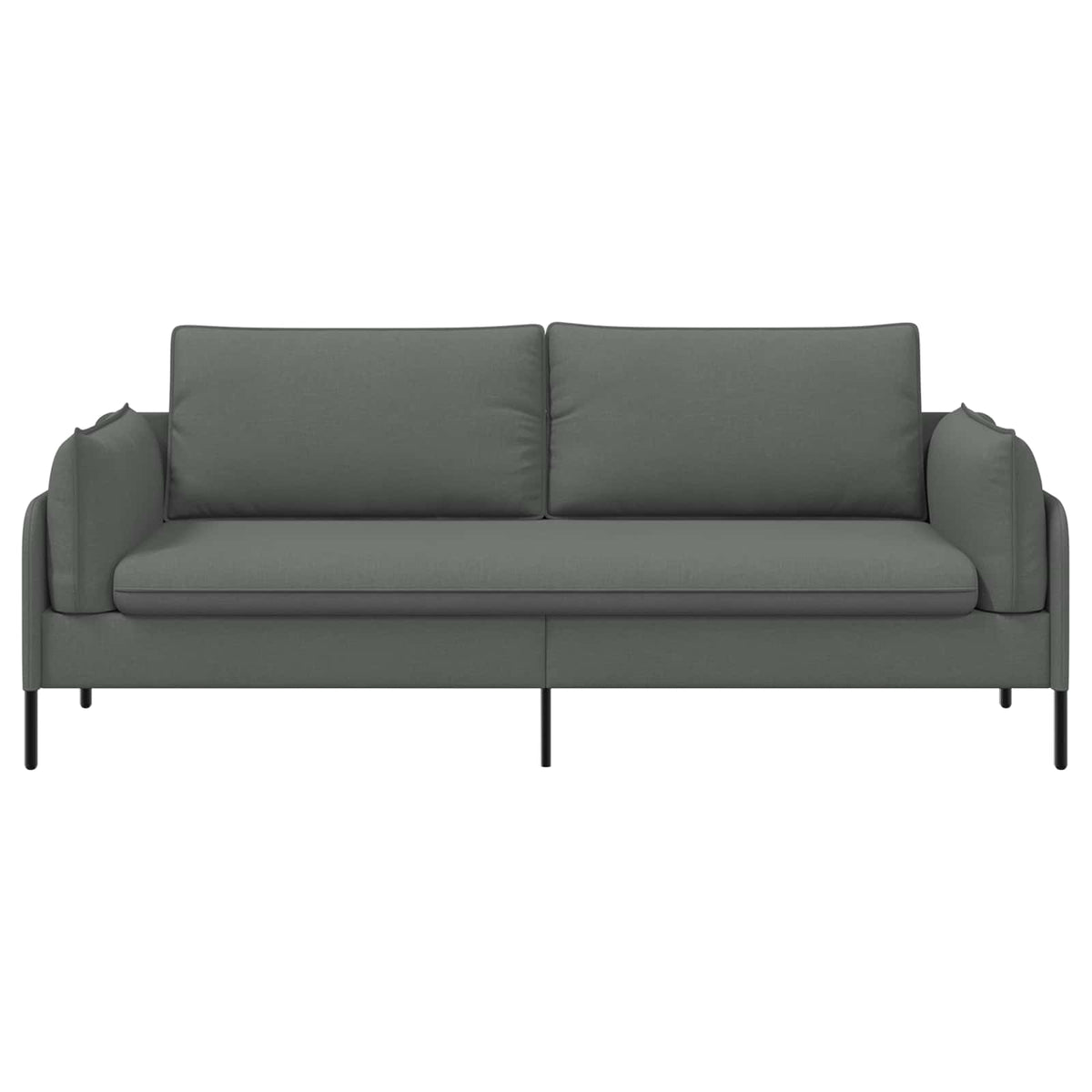 vidaXL 3-Seater Sofa Dark Grey 222 x 81 x 89 cm Fabric 3