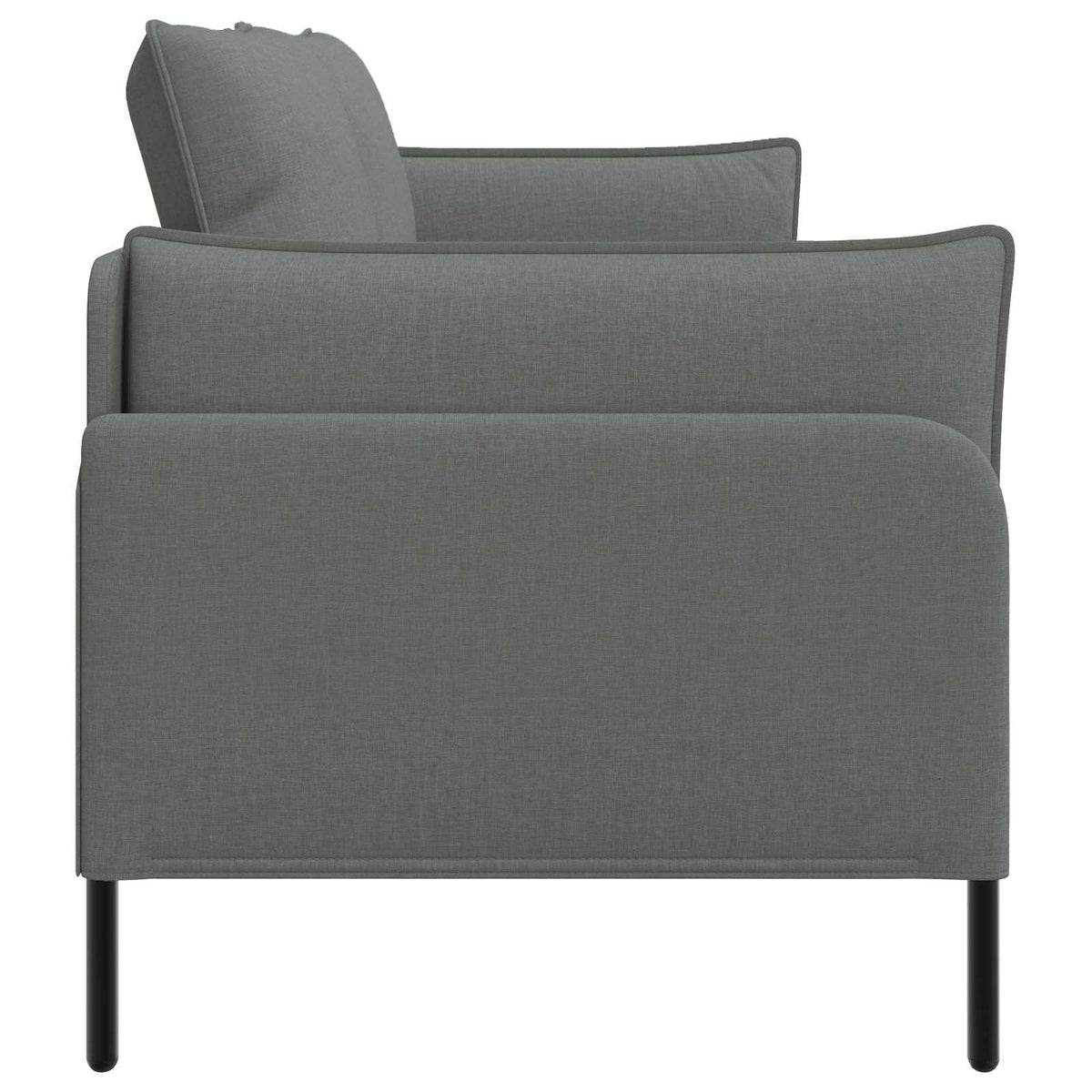 vidaXL 3-Seater Sofa Dark Grey 222 x 81 x 89 cm Fabric 4
